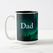 Dad Is Mentor, Guide, Strength & Heart Bear Mug Tweekleurige Koffiemok (Links)