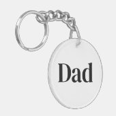 Dad Is Mentor, Guide, Strength & Heart Keychain (Voorkant Links)