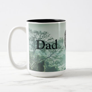 Dad Is Mentor, Guide, Strength & Heart Lion Mug Tweekleurige Koffiemok