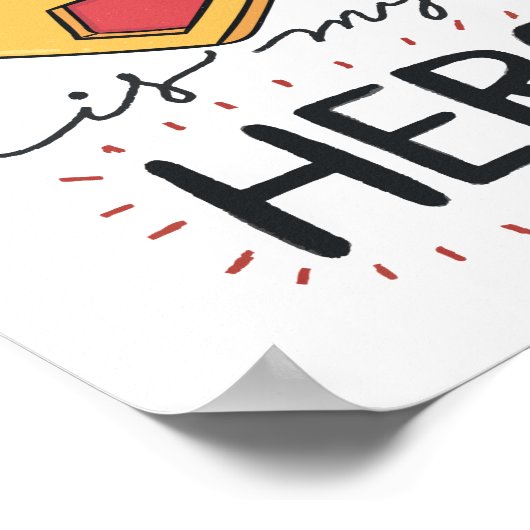 DAD is Mijn Hero | Vaderdag Poster (Hoek)