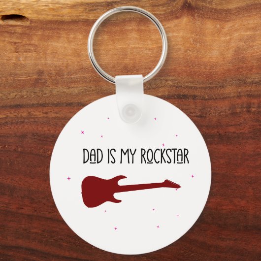 Dad is my rockstar sleutelhanger (Voorkant)