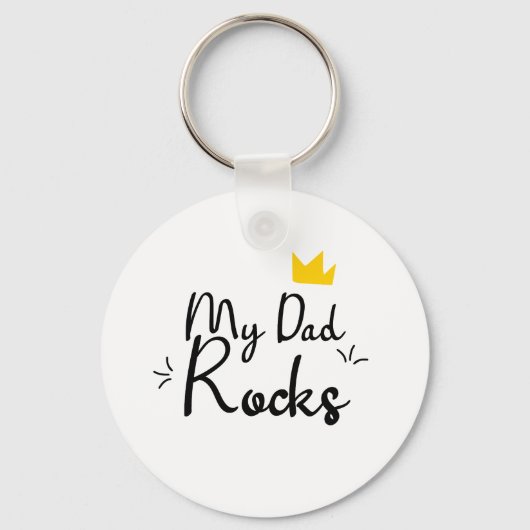 Dad is my rockstar sleutelhanger (Achterkant)