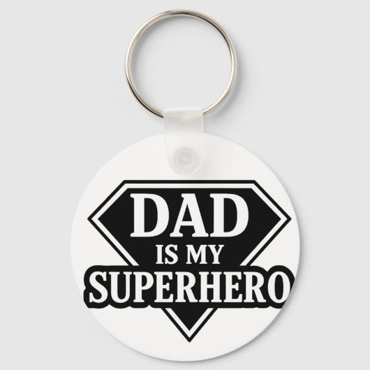 Dad is my superhero sleutelhanger (Voorkant)