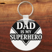 Dad is my superhero sleutelhanger (Achterkant)