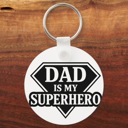 Dad is my superhero sleutelhanger (Voorkant)