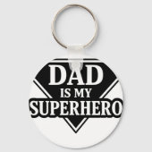 Dad is my superhero sleutelhanger (Achterkant)