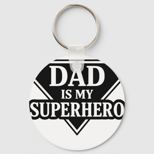 Dad is my superhero sleutelhanger (Achterkant)