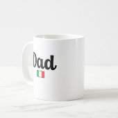 Dad Italian Flag Mug Koffiemok (Voorkant links)