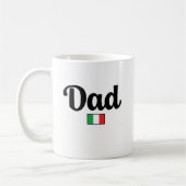 Dad Italian Flag Mug Koffiemok (Links)