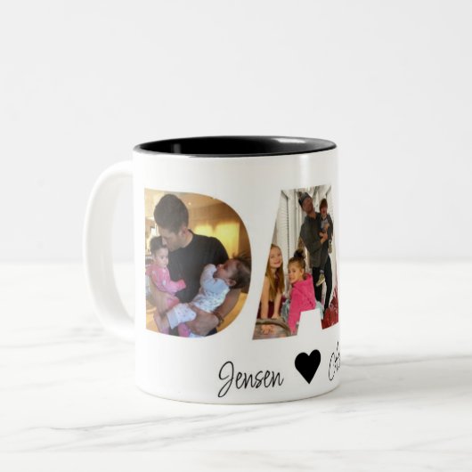 Dad Jensen Ackles  Tweekleurige Koffiemok (Voorkant links)