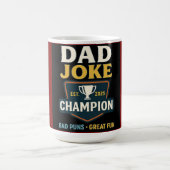 Dad Joke Champion 2025 Mug - Bad Puns, Great Fun! Koffiemok (Center)
