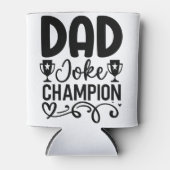 Dad Joke Champion | Grappig cadeau voor Vaderdag Blikjeskoeler (Voorkant)