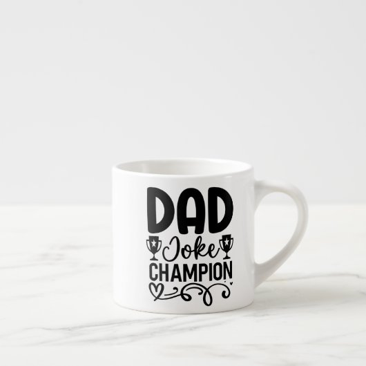 Dad Joke Champion | Grappig cadeau voor Vaderdag Espresso Kop (Rechts)