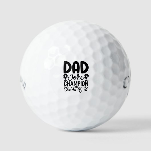 Dad Joke Champion | Grappig cadeau voor Vaderdag Golfballen (Voorkant)