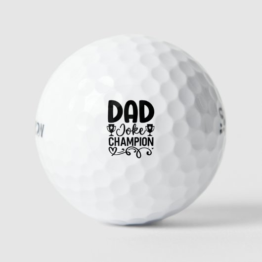 Dad Joke Champion | Grappig cadeau voor Vaderdag Golfballen (Voorkant)