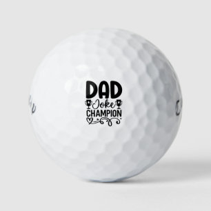 Dad Joke Champion Grappig cadeau voor Vaderdag Golfballen