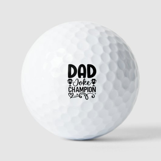 Dad Joke Champion | Grappig cadeau voor Vaderdag Golfballen (Voorkant)
