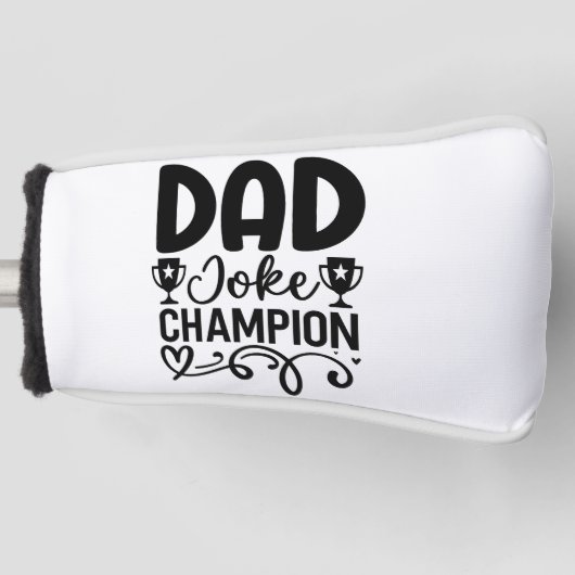 Dad Joke Champion | Grappig cadeau voor Vaderdag Golfheadcover (Voorkant)