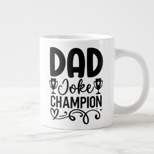 Dad Joke Champion   Grappig cadeau voor Vaderdag Grote Koffiekop