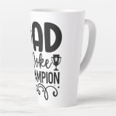 Dad Joke Champion | Grappig cadeau voor Vaderdag Latte Mok (Rechterhoek)