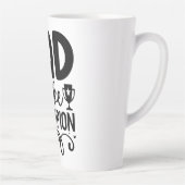 Dad Joke Champion | Grappig cadeau voor Vaderdag Latte Mok (Rechts)