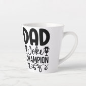 Dad Joke Champion | Grappig cadeau voor Vaderdag Latte Mok (Rechts)