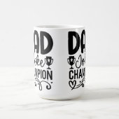 Dad Joke Champion | Grappig cadeau voor Vaderdag Magische Mok (Midden)