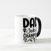 Dad Joke Champion | Grappig cadeau voor Vaderdag Magische Mok (Voorkant rechts)