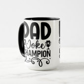 Dad Joke Champion | Grappig cadeau voor Vaderdag Mok (Voorkant links)