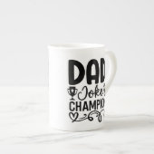 Dad Joke Champion | Grappig cadeau voor Vaderdag Porselein Kop (Voorkant rechts)