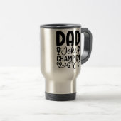 Dad Joke Champion | Grappig cadeau voor Vaderdag Reisbeker (Voorkant rechts)