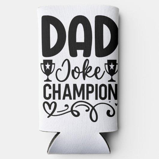 Dad Joke Champion | Grappig cadeau voor Vaderdag Seltzer Blikjeskoeler (Voorkant)