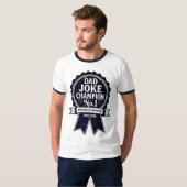 "Dad Joke Champion No. 1" prijs T-shirt (Voorkant volledig)