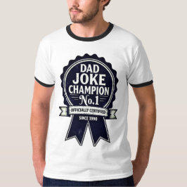 "Dad Joke Champion No. 1" prijs T-shirt