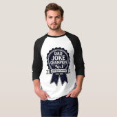 "Dad Joke Champion No. 1" prijs T-shirt (Voorkant volledig)