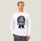 "Dad Joke Champion No. 1" prijs Tri-Blend Shirt (Voorkant)