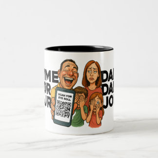 Dad Joke Coffee Mug - A New Dad Joke Every Day Tweekleurige Koffiemok