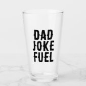 Dad Joke Fuel - Brooklyn Cool Gift voor vader Glas (Voorkant)
