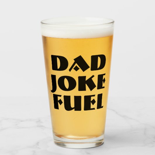 Dad Joke Fuel – Heavy Humor Edition Glas (Voorkant gevuld)