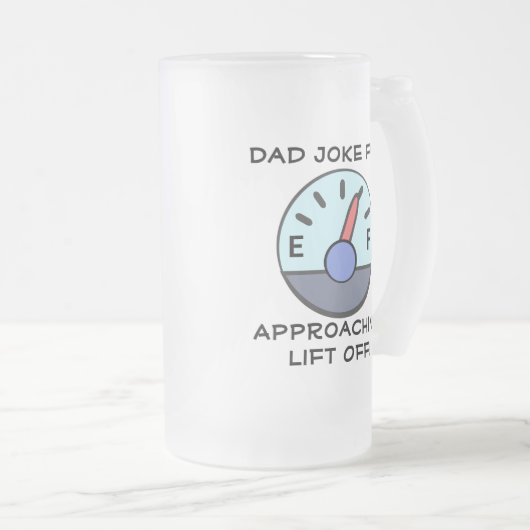 "Dad Joke Fuel"  Matglas Bierpul (Voorkant rechts)
