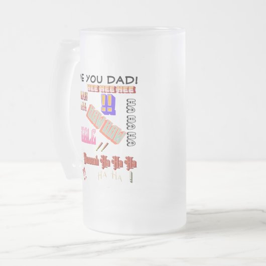 "Dad Joke Fuel"  Matglas Bierpul (Voorkant links)