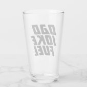 Dad Joke Fuel - Snelheidsgeschenk voor vader Glas (Achterkant)