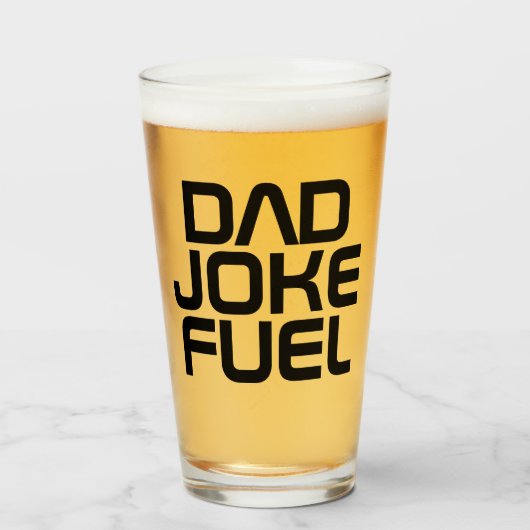 Dad Joke Fuel - Tech Edition Gift voor vader Glas (Voorkant gevuld)