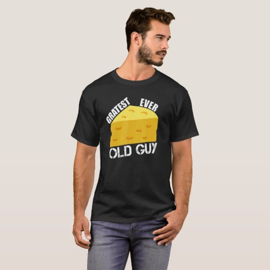 Dad Joke Gratest Ever Old Guy Old Man Grandpa Humo T-shirt (Voorkant volledig)