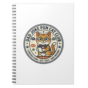 Dad Joke Pun Kat Kat Grafische T-shirt Kunst - Dad Notitieboek