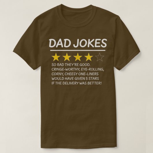 Dad Joke Review  T-shirt (Design voorkant)