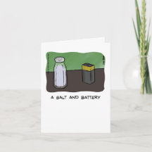 Dad Joke Vaderdag Kaart - A Salt & Battery