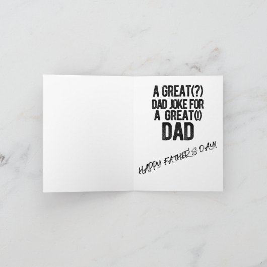 Dad Joke Vaderdag Kaart - Varkensdenker (Binnen)