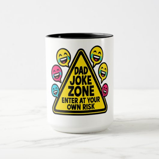 Dad Joke Zone - Voer op eigen risico in Mok (Midden)