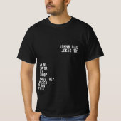 DAD JOKES 101 Vaderdag Black FUNNY GUY T-shirt (Voorkant)